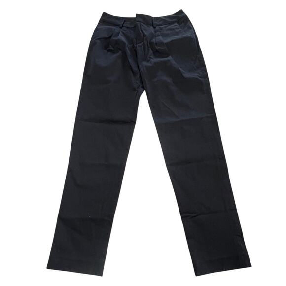 Adam Lippes Pants - Adam Lippes Pants Womens 6 Black Slim Fit Dress Trouser Stretch Ankle Cotton